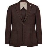 2Blind2C Faith Flannel Blazer Blazer Fitted BRW Brown