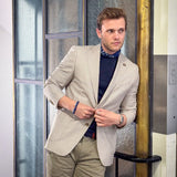2Blind2C Faith Stribet Stretch Blazer Blazer Fitted GRN Green