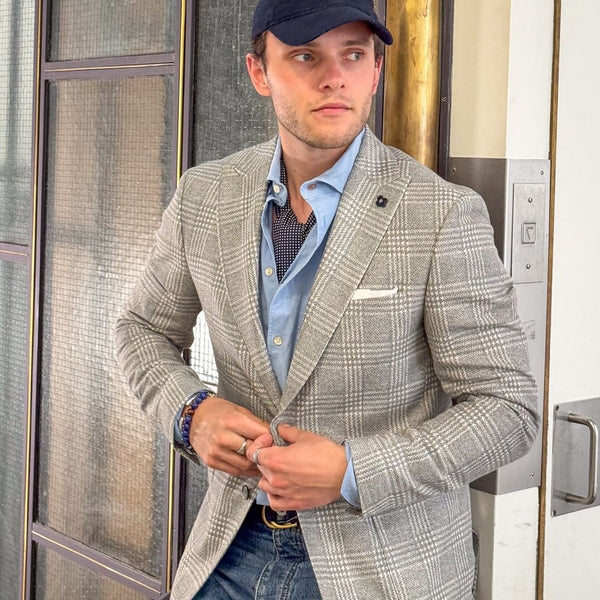 2Blind2C Faith Ternet Stretch Blazer Blazer Fitted NAV Navy