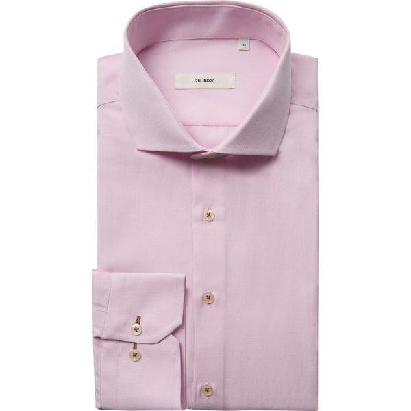 2Blind2C Felipe Oxford Skjorte Shirt LS Fitted PNK Pink