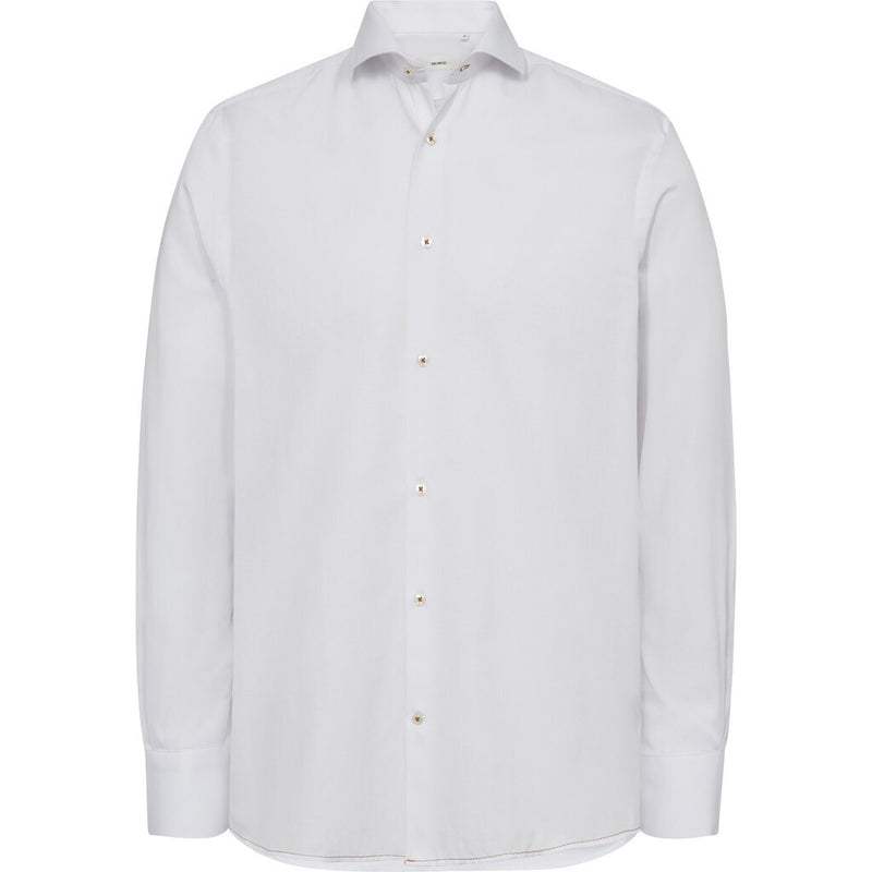 2Blind2C Felipe Fitted Oxford Skjorte Shirt LS Fitted WHT White