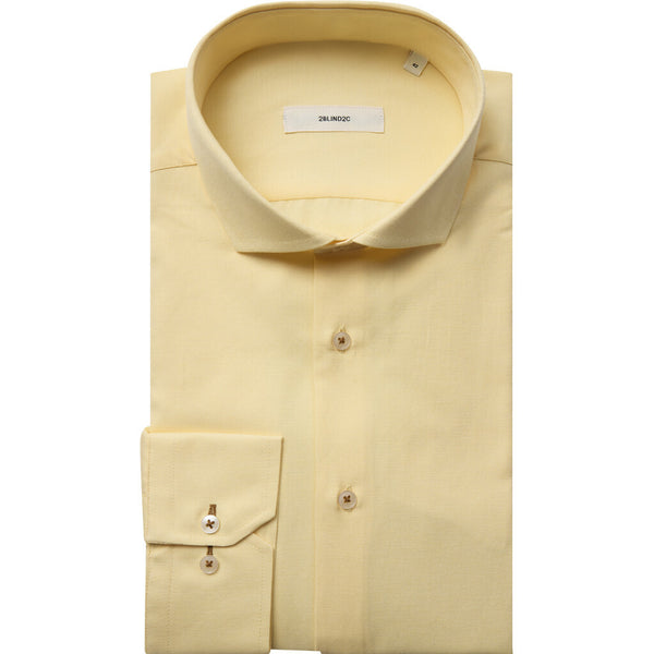 2Blind2C Felipe Oxford Skjorte Shirt LS Fitted YEL Yellow