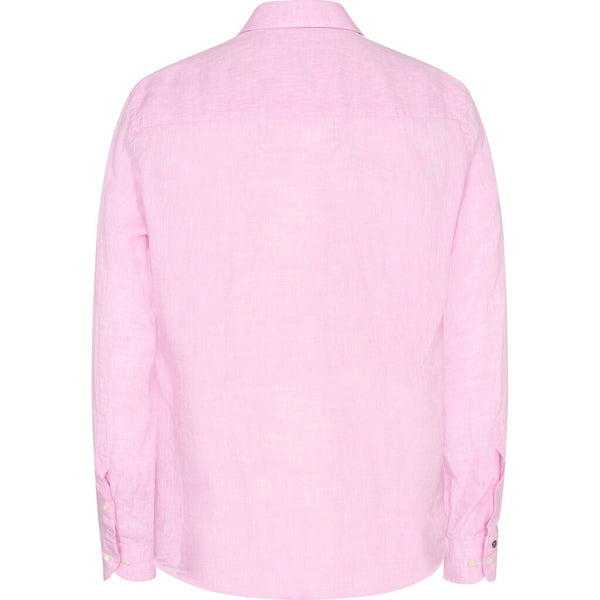 2Blind2C Franco Button down Hør Skjorte Shirt LS Fitted PNK Pink