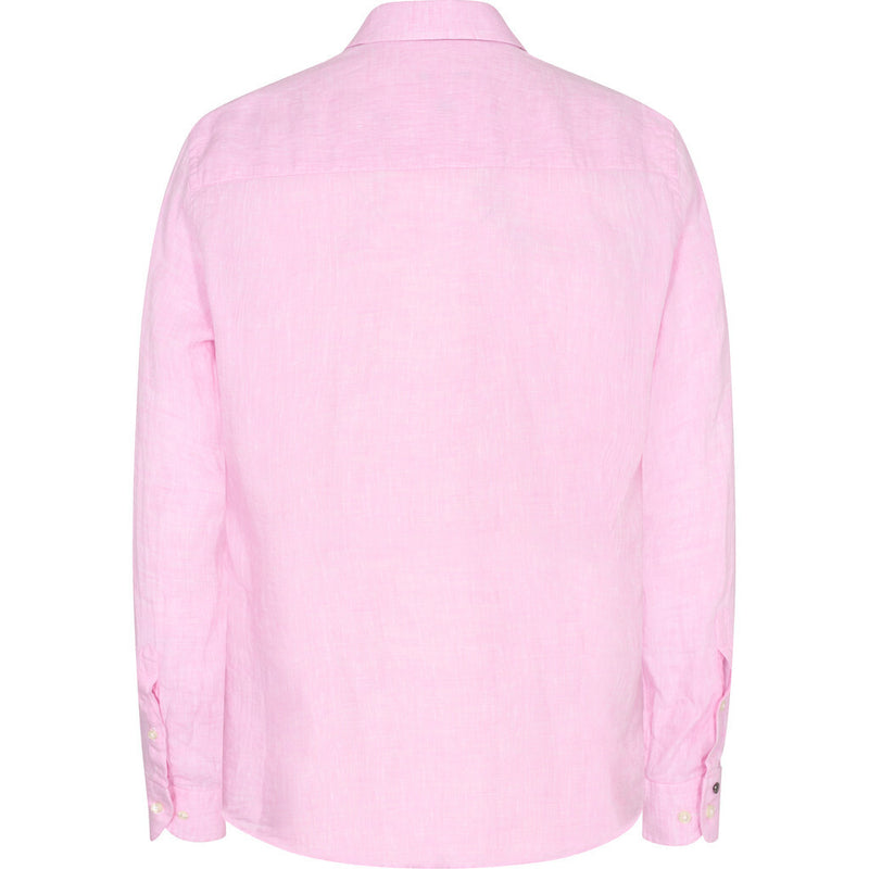 2Blind2C Franco Button down Hør Skjorte Shirt LS Fitted PNK Pink