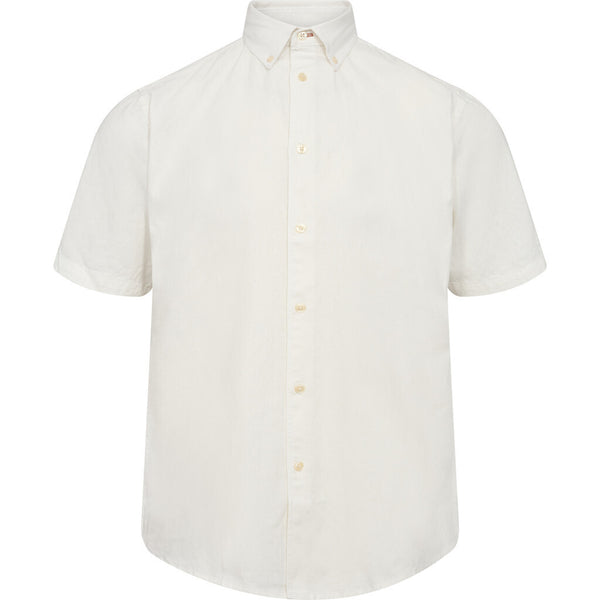 2Blind2C Franco Kortærmet Hør Skjorte Shirt SS Fitted WHT White