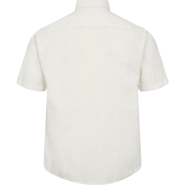 2Blind2C  Franco Kortærmet Fitted Skjorte i Hør Shirt SS Fitted WHT White