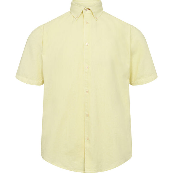 2Blind2C Franco Kortærmet Hør Skjorte Shirt SS Fitted YEL Yellow