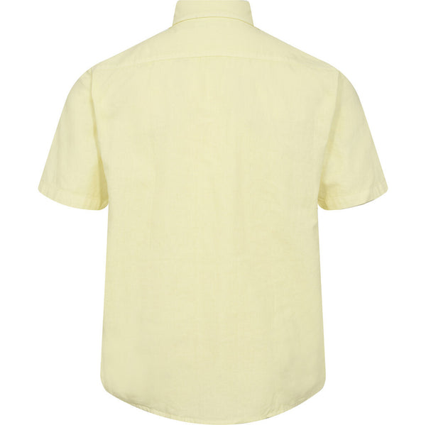 2Blind2C  Franco Kortærmet Fitted Skjorte i Hør Shirt SS Fitted YEL Yellow