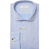 2Blind2C Fred Jacquard Skjorte Shirt LS Fitted LBL Light Blue