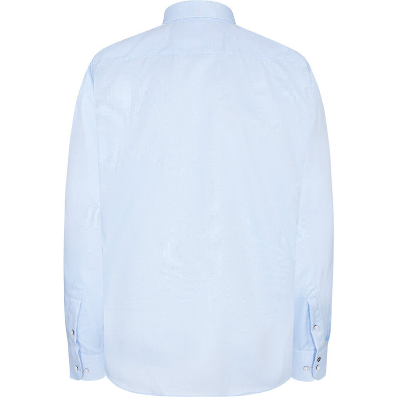 2Blind2C Fred Struktur Fitted Skjorte Shirt LS Fitted LBL Light Blue