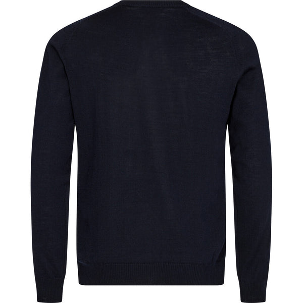 2Blind2C  Kriva Cardigan i Merinould Knitwear NAV Navy