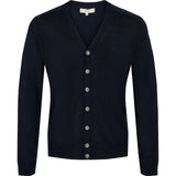 2Blind2C  Kriva Cardigan i Merinould Knitwear NAV Navy