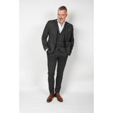 2Blind2C  Saint Finstribet Stretch Blazer i Jersey Blazer Slim Grey