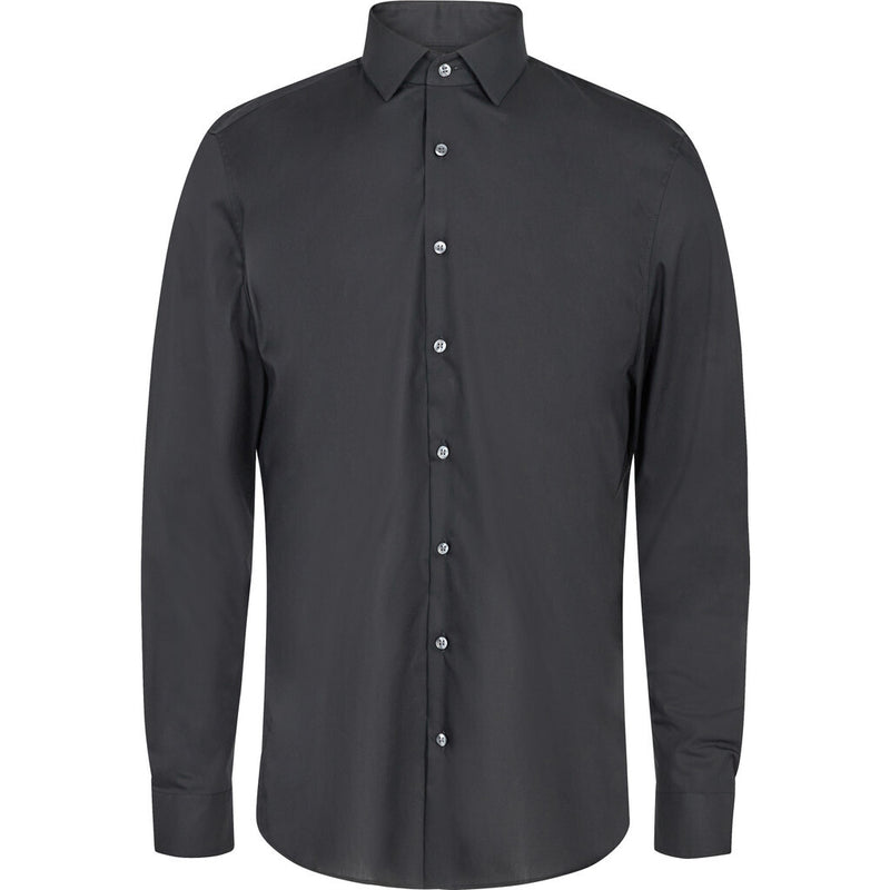 2Blind2C Simon Skjorte Shirt LS Slim BLK Black