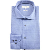 2Blind2C  Steve Struktur Jersey Slim Fit Skjorte Shirt LS Slim LBL Light Blue