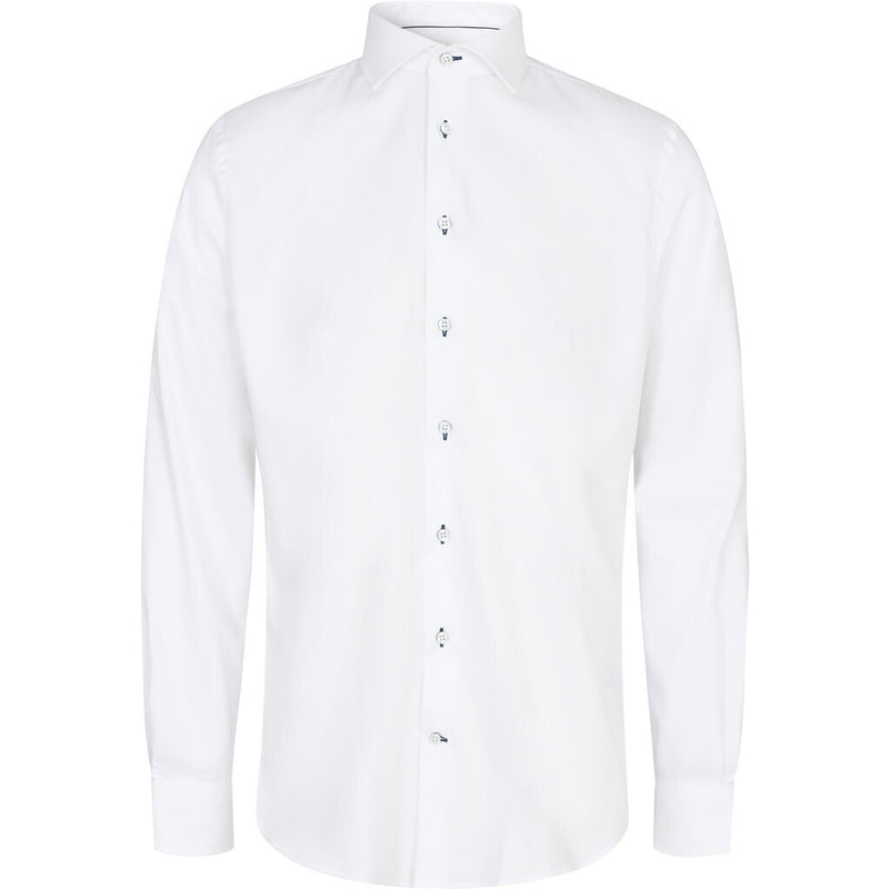 2Blind2C  Steve Twill Slim Fit Skjorte NOOS Shirt LS Slim WHT White