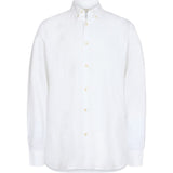 2Blind2C  Franco Fitted Skjorte i Hør Shirt LS Fitted WHT White