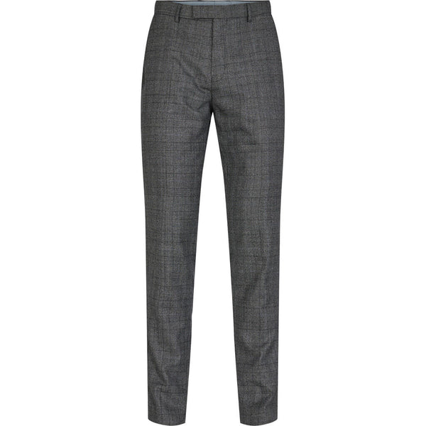 2Blind2C Shaw Check Wool Slim Fit Pants Suit Pant Slim DGR Dark Grey